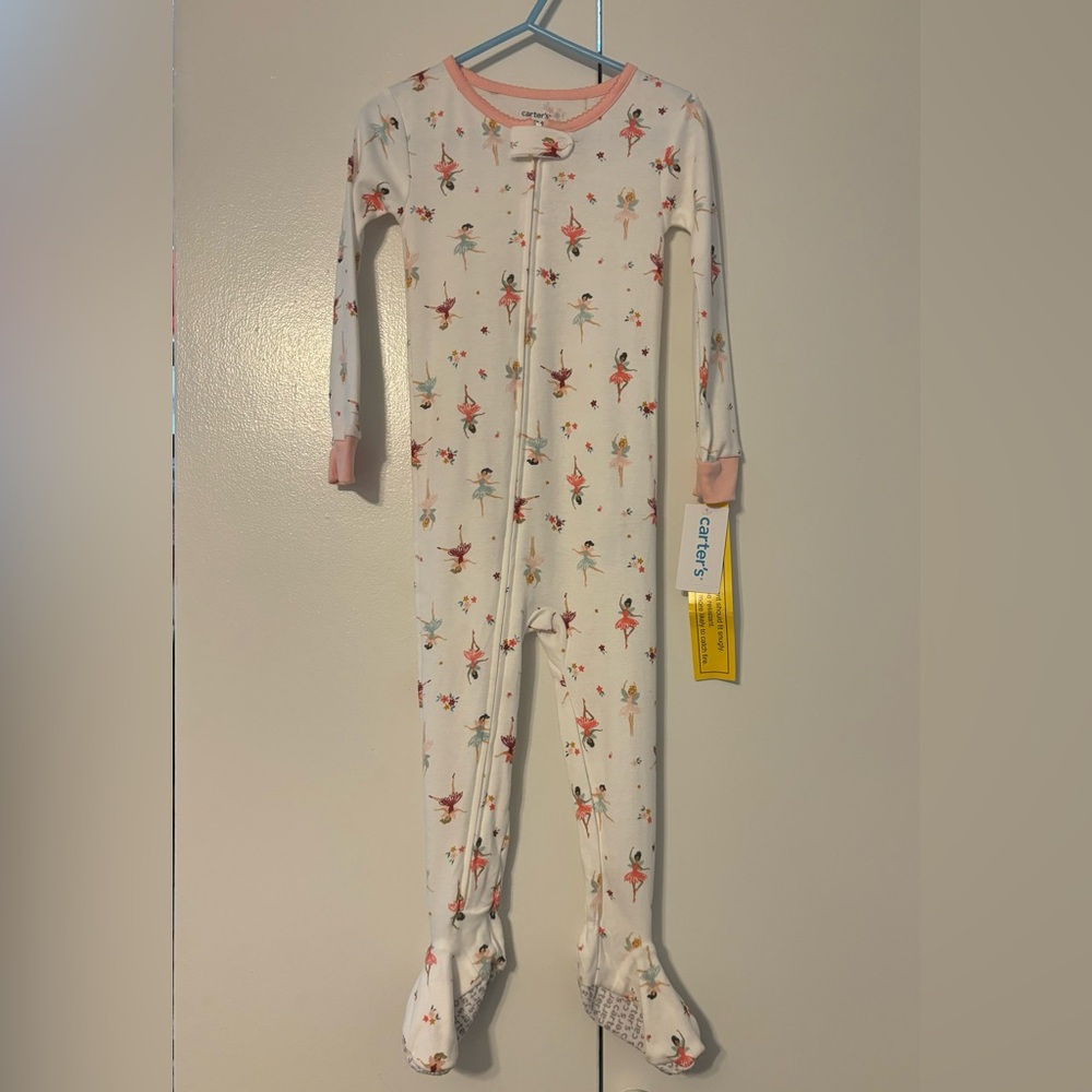 NWT Carters Fairy Print Sleeper 2T